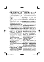 Preview for 36 page of HIKOKI C 3606DA Handling Instructions Manual