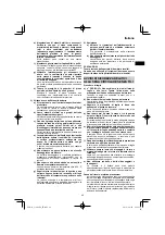 Preview for 49 page of HIKOKI C 3606DA Handling Instructions Manual