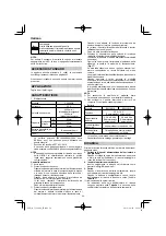 Preview for 54 page of HIKOKI C 3606DA Handling Instructions Manual