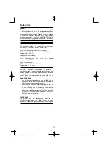 Preview for 72 page of HIKOKI C 3606DA Handling Instructions Manual