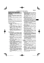 Preview for 75 page of HIKOKI C 3606DA Handling Instructions Manual