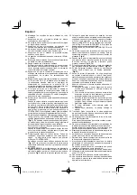 Preview for 78 page of HIKOKI C 3606DA Handling Instructions Manual