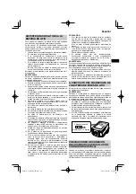 Preview for 79 page of HIKOKI C 3606DA Handling Instructions Manual