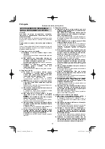 Preview for 88 page of HIKOKI C 3606DA Handling Instructions Manual