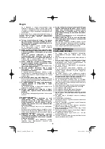 Preview for 180 page of HIKOKI C 3606DA Handling Instructions Manual