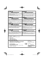 Preview for 298 page of HIKOKI C 3606DA Handling Instructions Manual