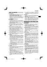 Preview for 45 page of HIKOKI C 3606DPA Handling Instructions Manual