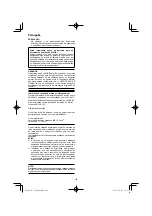 Preview for 104 page of HIKOKI C 3606DPA Handling Instructions Manual