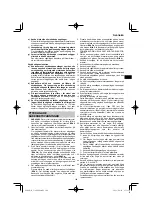 Preview for 109 page of HIKOKI C 3606DPA Handling Instructions Manual