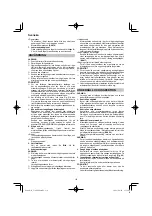 Preview for 116 page of HIKOKI C 3606DPA Handling Instructions Manual