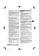 Preview for 121 page of HIKOKI C 3606DPA Handling Instructions Manual