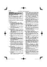 Preview for 134 page of HIKOKI C 3606DPA Handling Instructions Manual