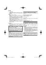 Preview for 144 page of HIKOKI C 3606DPA Handling Instructions Manual