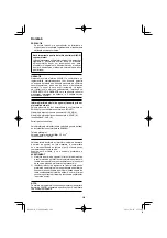 Preview for 242 page of HIKOKI C 3606DPA Handling Instructions Manual