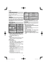 Preview for 294 page of HIKOKI C 3606DPA Handling Instructions Manual