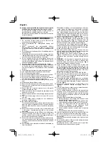 Preview for 10 page of HIKOKI C 3607DA Handling Instructions Manual