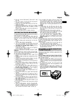 Preview for 11 page of HIKOKI C 3607DA Handling Instructions Manual