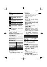 Preview for 13 page of HIKOKI C 3607DA Handling Instructions Manual