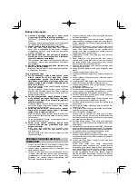 Preview for 66 page of HIKOKI C 3607DA Handling Instructions Manual