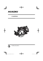 Предварительный просмотр 1 страницы HIKOKI C 3607DWA Handling Instructions Manual