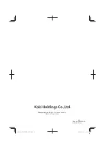 Предварительный просмотр 32 страницы HIKOKI C 3607DWA Handling Instructions Manual