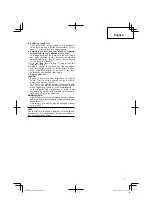 Preview for 9 page of HIKOKI C 6SS Handling Instructions Manual