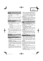 Preview for 13 page of HIKOKI C 6SS Handling Instructions Manual