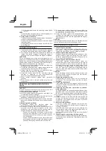 Preview for 12 page of HIKOKI C 7MFA Handling Instructions Manual