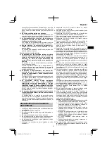 Preview for 37 page of HIKOKI C 7SB3 Handling Instructions Manual