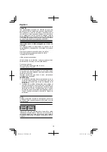 Preview for 40 page of HIKOKI C 7SB3 Handling Instructions Manual