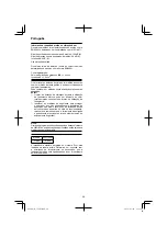 Preview for 46 page of HIKOKI C 7SB3 Handling Instructions Manual