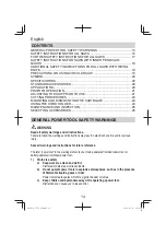 Предварительный просмотр 14 страницы HIKOKI C 7U3 Handling Instructions Manual