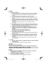 Предварительный просмотр 16 страницы HIKOKI C 7U3 Handling Instructions Manual