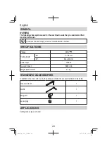 Предварительный просмотр 20 страницы HIKOKI C 7U3 Handling Instructions Manual