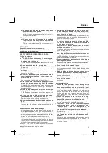 Preview for 9 page of HIKOKI C 7UY Handling Instructions Manual