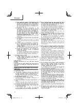 Preview for 22 page of HIKOKI C 7UY Handling Instructions Manual