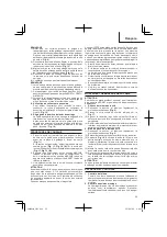 Preview for 25 page of HIKOKI C 7UY Handling Instructions Manual