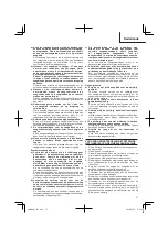 Preview for 37 page of HIKOKI C 7UY Handling Instructions Manual