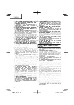 Preview for 44 page of HIKOKI C 7UY Handling Instructions Manual