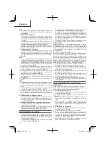 Preview for 46 page of HIKOKI C 7UY Handling Instructions Manual