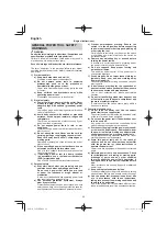 Предварительный просмотр 22 страницы HIKOKI C 8FSE Handling Instructions Manual