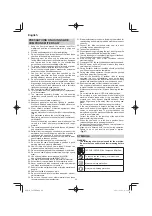 Предварительный просмотр 24 страницы HIKOKI C 8FSE Handling Instructions Manual