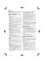 Предварительный просмотр 26 страницы HIKOKI C 8FSE Handling Instructions Manual