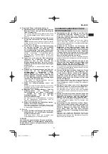 Предварительный просмотр 33 страницы HIKOKI C 8FSE Handling Instructions Manual