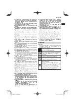 Предварительный просмотр 35 страницы HIKOKI C 8FSE Handling Instructions Manual