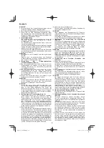 Preview for 38 page of HIKOKI C 8FSE Handling Instructions Manual