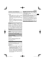 Предварительный просмотр 43 страницы HIKOKI C 8FSE Handling Instructions Manual