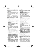 Предварительный просмотр 44 страницы HIKOKI C 8FSE Handling Instructions Manual