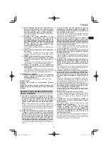 Предварительный просмотр 45 страницы HIKOKI C 8FSE Handling Instructions Manual