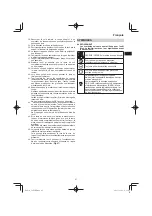 Preview for 47 page of HIKOKI C 8FSE Handling Instructions Manual